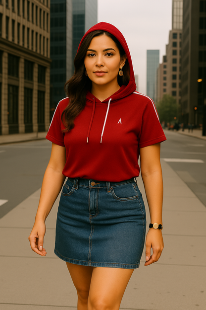 Linea Activa 🔥 Camiseta con capucha  ⚡ Donde la elegancia se encuentra con el movimiento. 🔥
