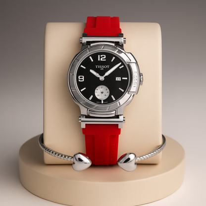 ✨  Elegance — Donde el Lujo y el Estilo se Encuentran en tu Muñeca ✨ Combo Reloj+Pulsera