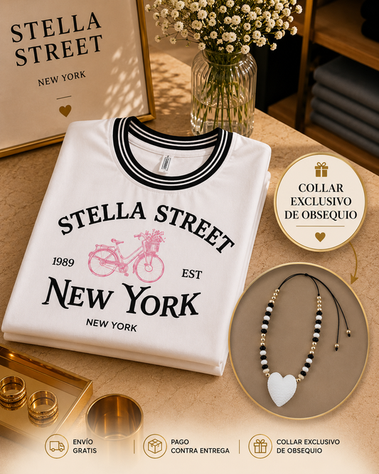 Stella Street NY™ Bicycle Edition ✨ Incluye Collar Exclusivo de Obsequio