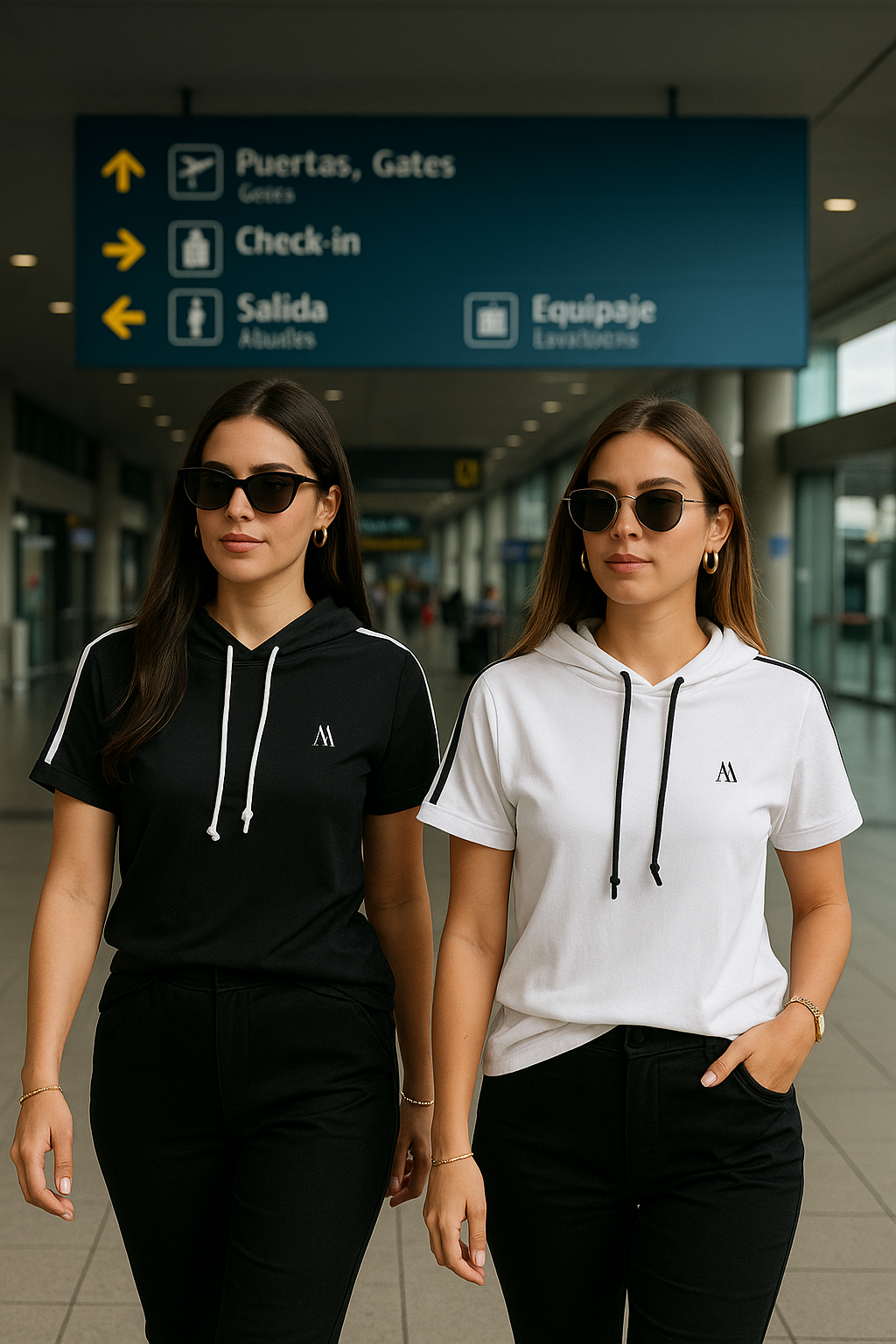Linea Activa 🔥 Camiseta con capucha  ⚡ Donde la elegancia se encuentra con el movimiento. 🔥