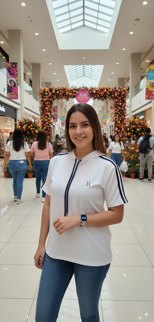 ✨ Urban Classic Duo + Smartwatch ✨  Compra tu camiseta y recibe GRATIS el reloj de la modelo.